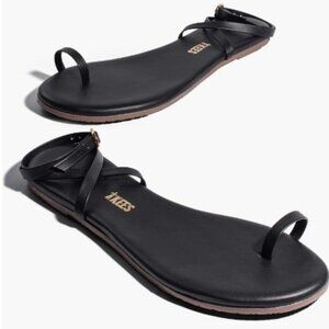 TKEES Phoebe Ankle Strap Sandal Black Size 8